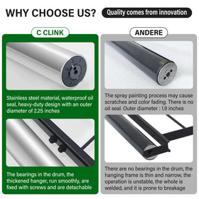 Internal bearings enable seamless rolling with less resistance