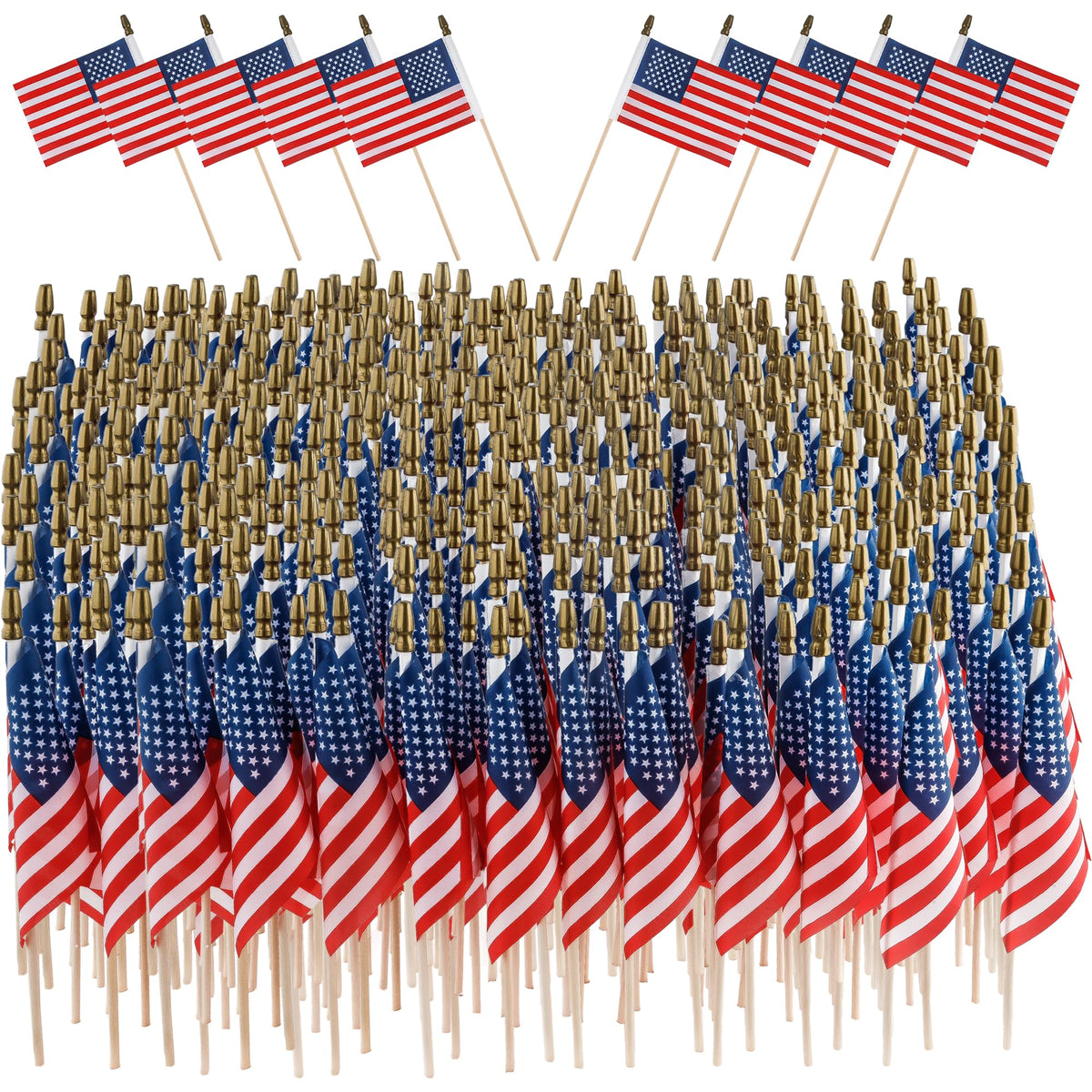 C Crystal Lemon handheld flags on sticks perfect for large parades