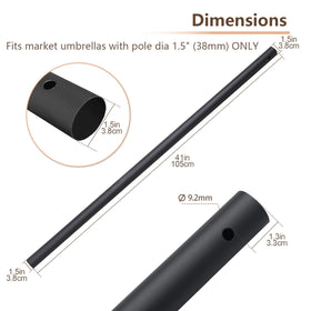 C-Hopetree 1.5in pole replacement enables easy patio umbrella restoration.