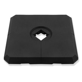 C-Hopetree 317lb base weights stand provides stable support for freestanding cantilever umbrellas.