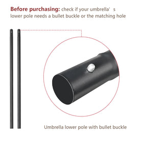 C Hopetree bullet buckle closure for secure pole connection