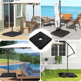 C-Hopetree compatible with freestanding parasols and cantilever umbrellas.