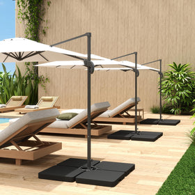 C-Hopetree heavy-duty recycled plastic base resisting sun and weather exposure.