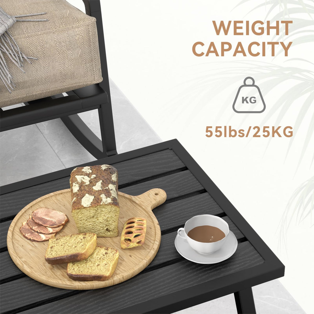C-Hopetree sturdy EPP powder-coated steel construction supports daily use.