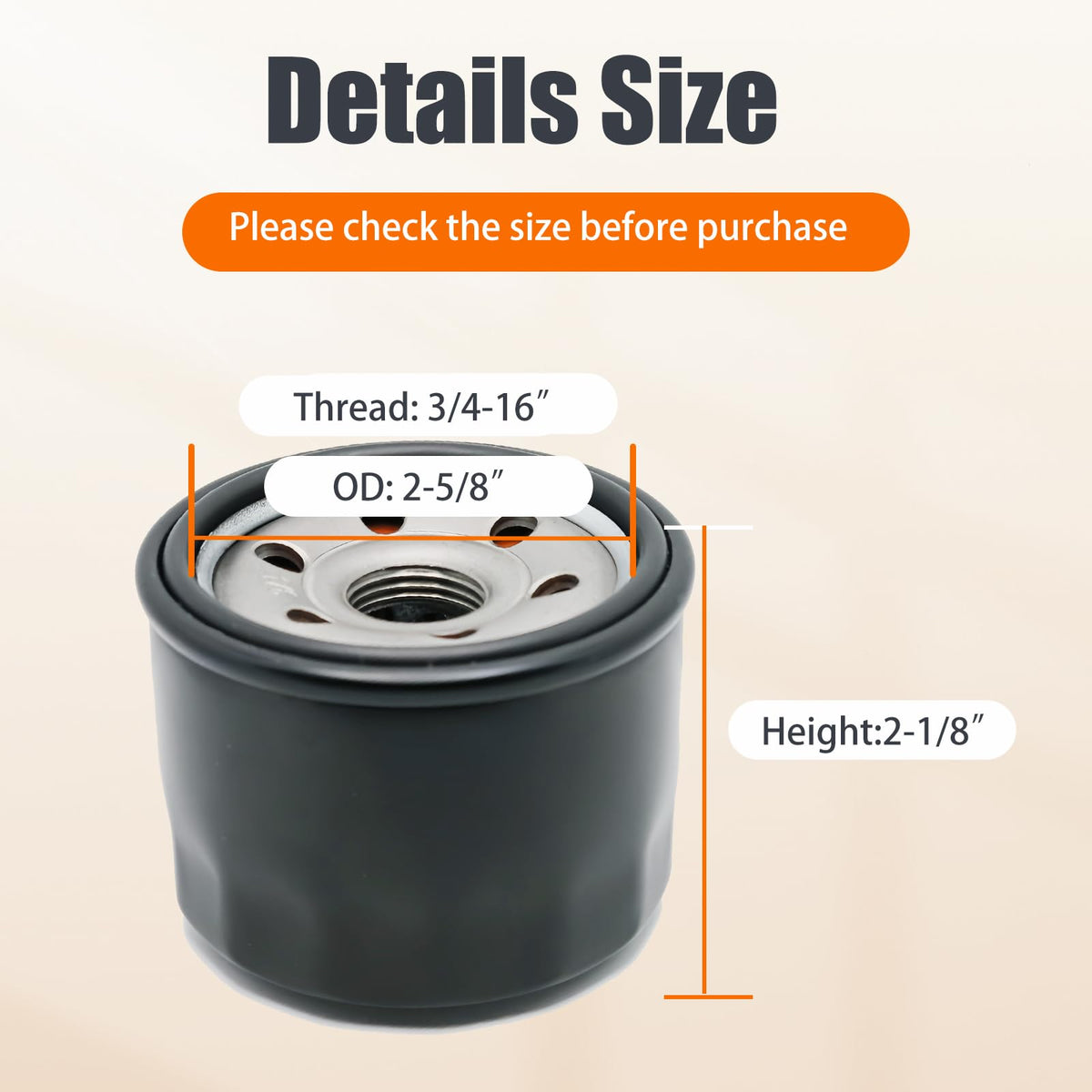 Caalii oil filter with easy installation saves maintenance time