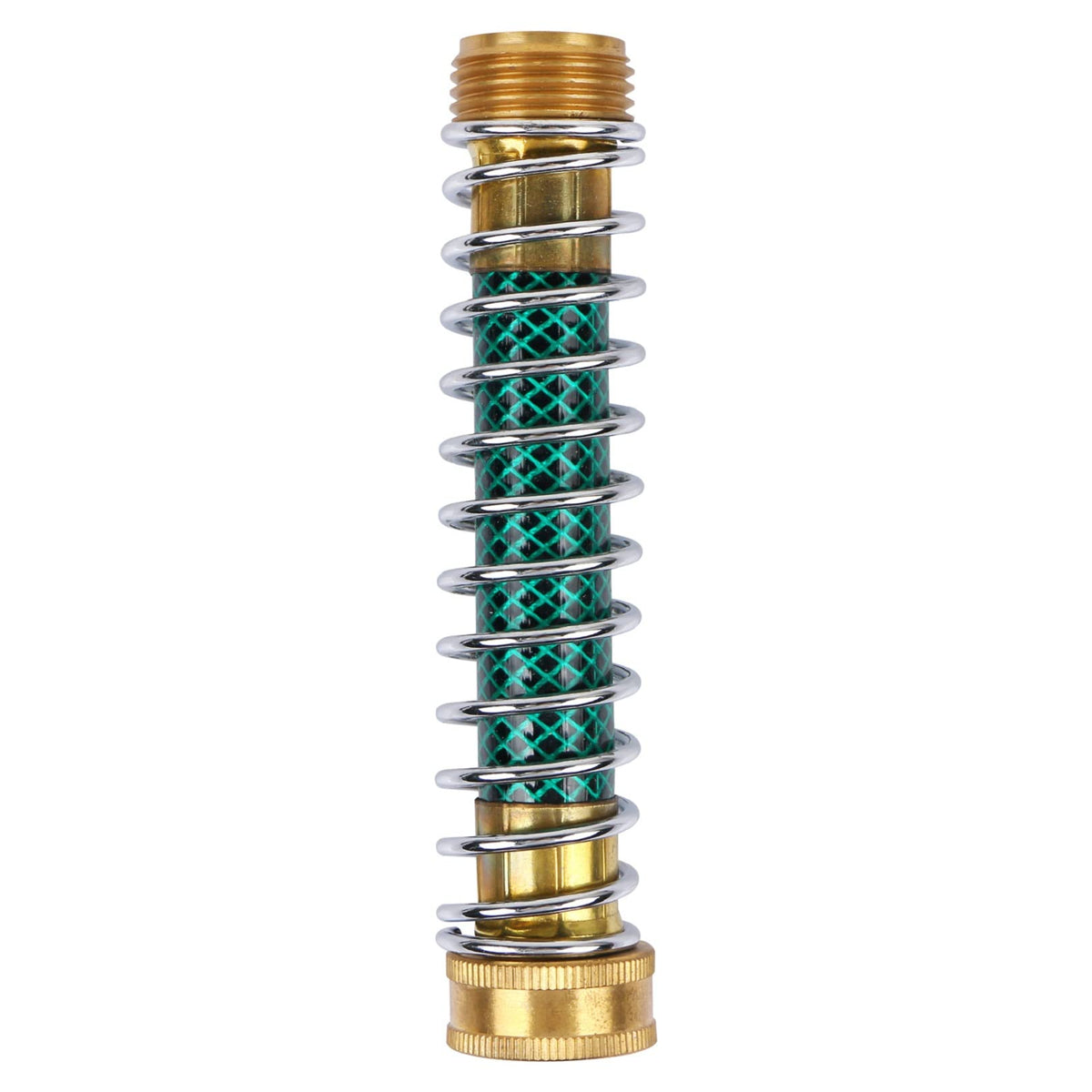 CABAX garden hose kink protector with coiled spring for leak-free watering