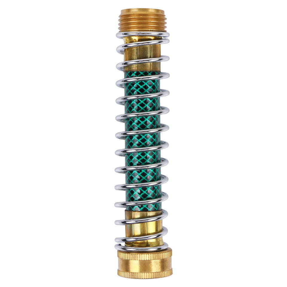 CABAX garden hose kink protector with coiled spring for leak-free watering