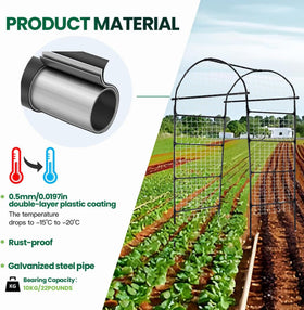 CACERIAWM durable steel poly-coated trellis with 20mm thickness.