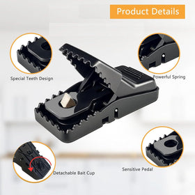 CACUTUSGO durable ABS plastic trap that's easy to clean after use.