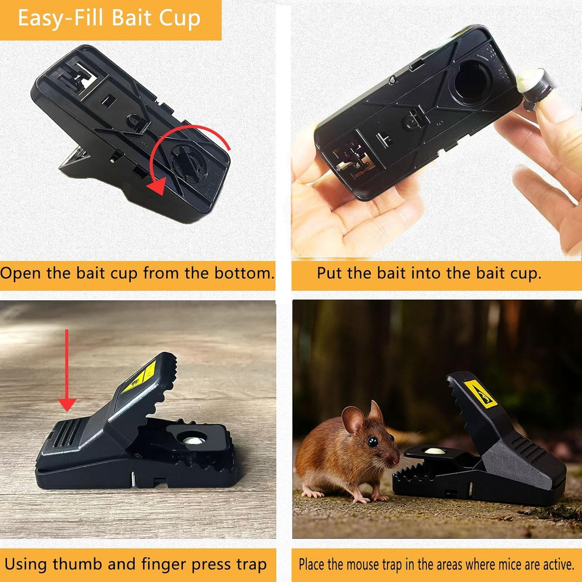 CACUTUSGO easy-set trap positioned along walls with clear instructions.