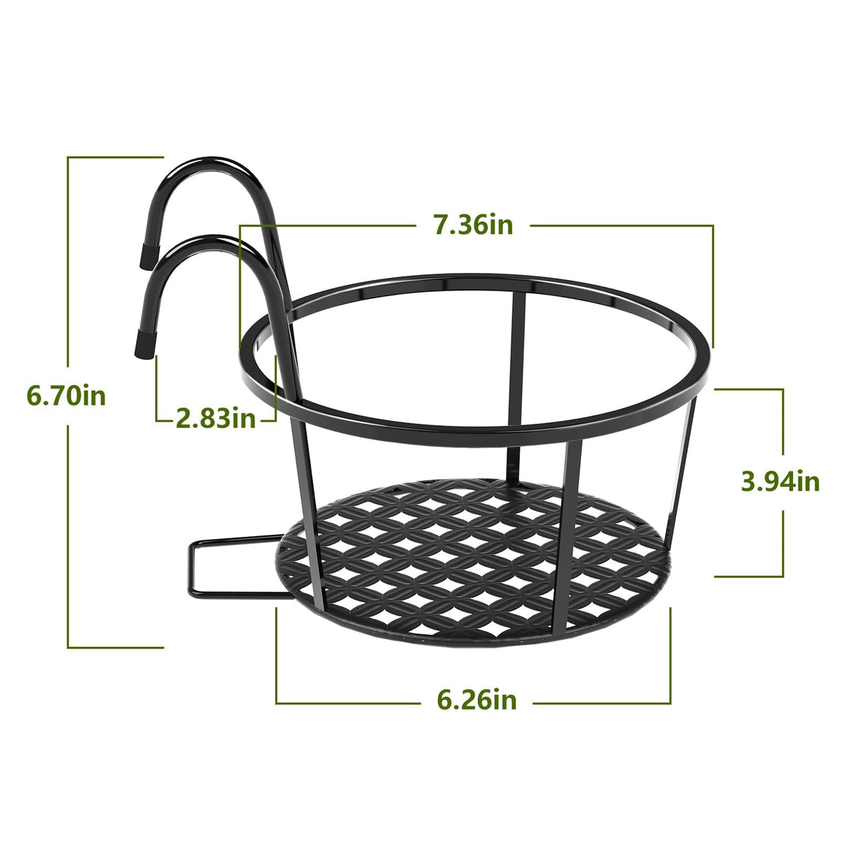 CADANI pack of 6 outdoor plant buckets for versatile balcony decor