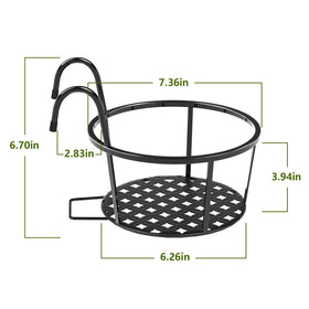 CADANI pack of 6 outdoor plant buckets for versatile balcony decor