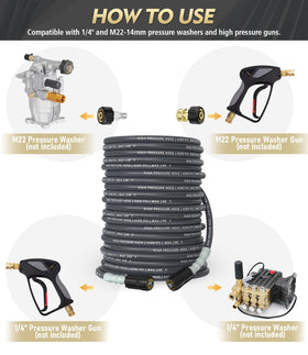 CADEGUO high pressure hose suitable for powerful cleaning tasks