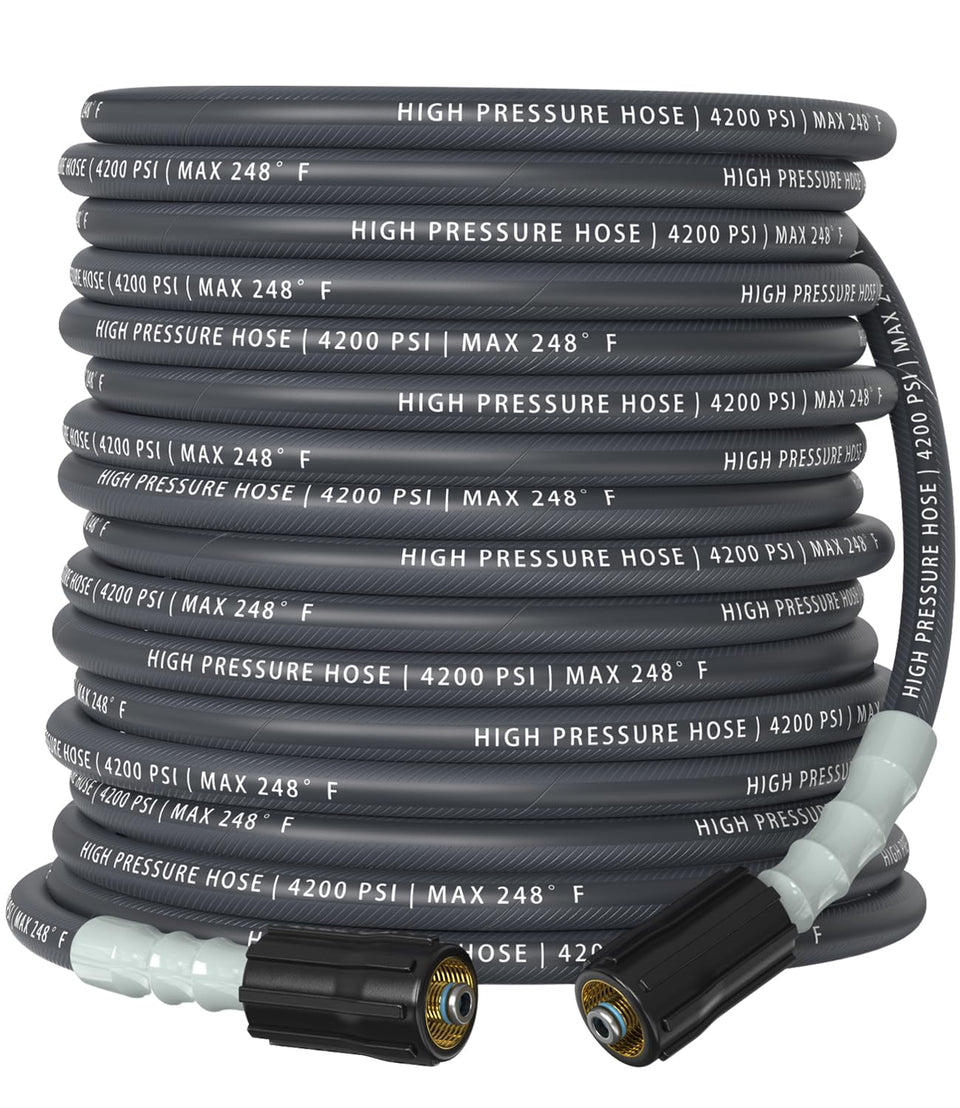 CADEGUO pressure washer hose flexible design reduces tangles during outdoor cleaning