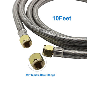 High-pressure 350 psi hose supports safe outdoor use with reliable 3/8 flare fittings.