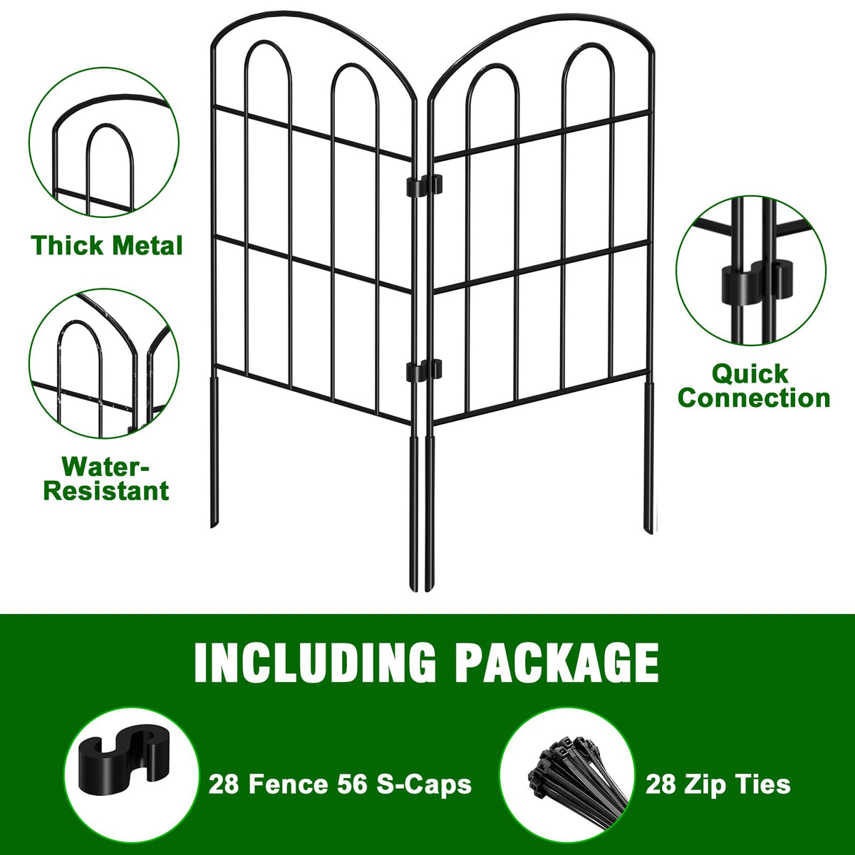 CADUKE arched design adds decorative garden appeal