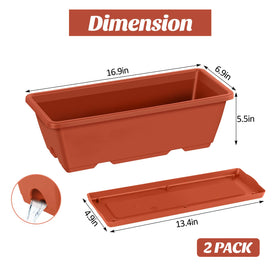 CADUKE durable window box supports easy installation on rails
