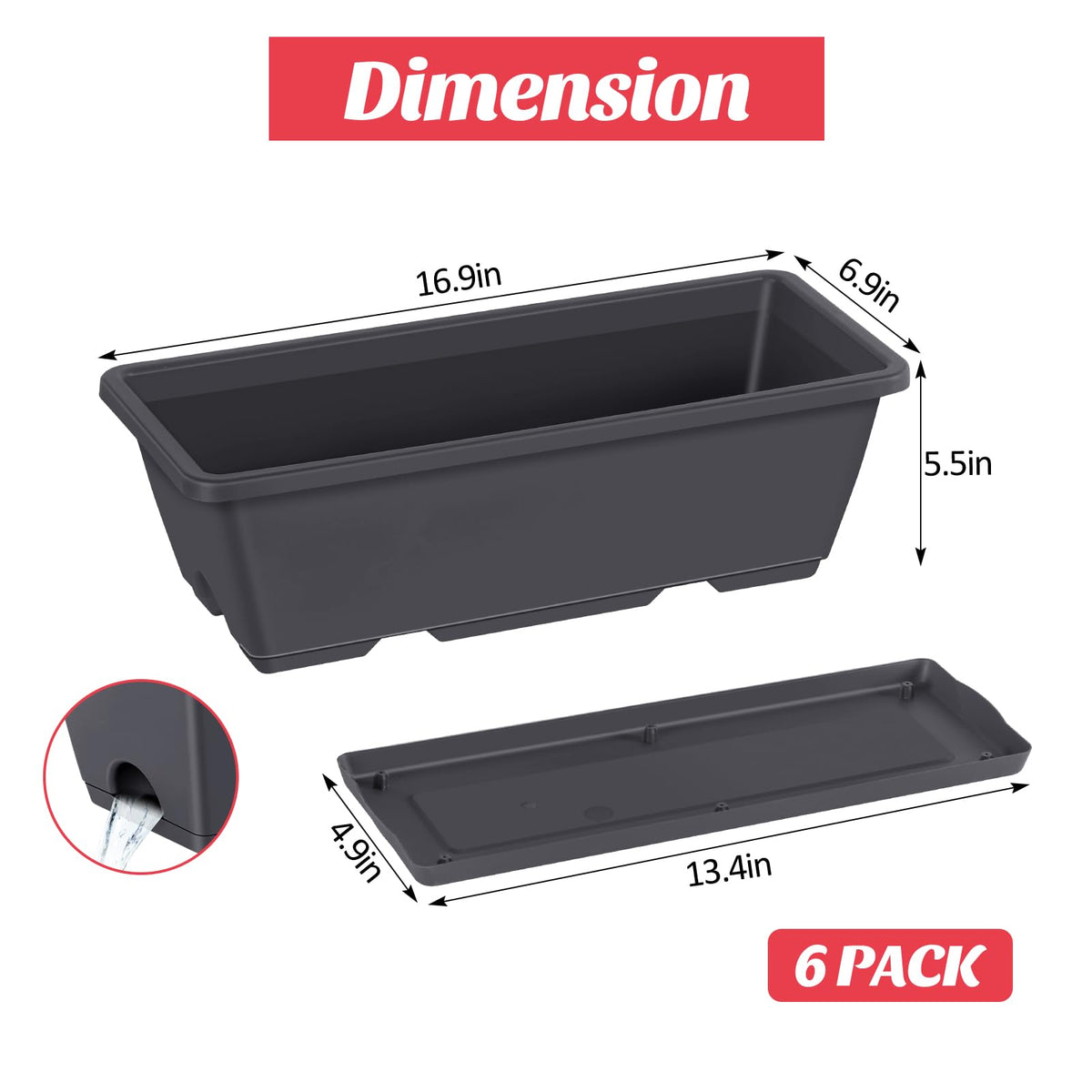 CADUKE railing planter boxes easy installation with included tools for quick setup.