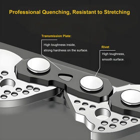 CaeyBrye deep-quenched chain offers wear resistance for durable, long-lasting performance.