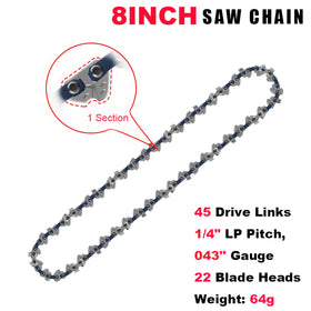 CaeyBrye wear-resistant chain delivers smooth cuts.