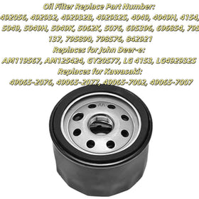 CAFEZAYO oil filter compatible with Briggs & Stratton and John Deere.