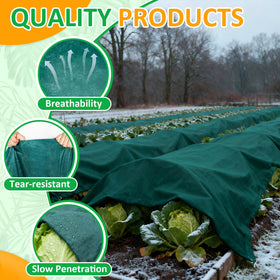 Cahomo frost cloth microporous structure promotes airflow while shielding plants