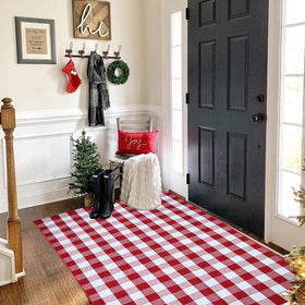 CAINANEL farmhouse rug for living rooms and entryways with seasonal charm