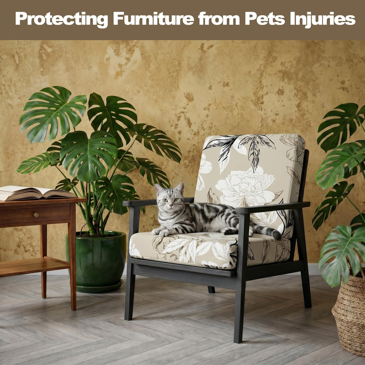 CALBODE chair cushion cover for outdoor spaces provides durable protection.