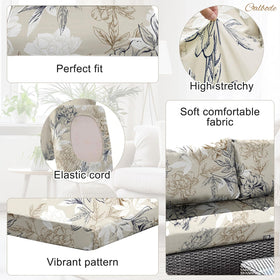 CALBODE washable stretch cushion cover demonstrates easy cold-water cleanup after outdoor use.