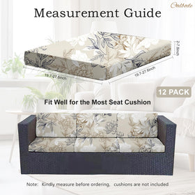 CALBODE waterproof cushion cover protects outdoor furniture cushions from spills.