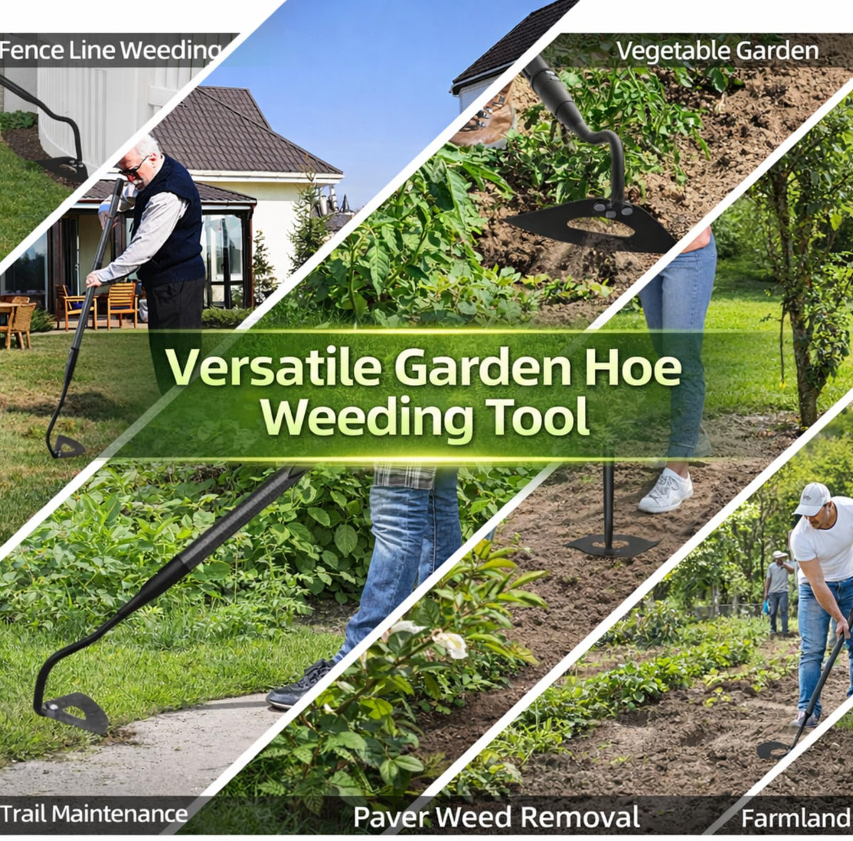 CALCHELE Dutch-style push-pull scraper for garden edges