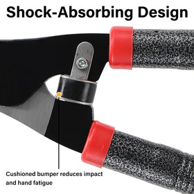 CALCHELE hedge shears balanced weight enabling powerful yet comfortable cuts.