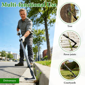 CALCHELE crack weeder used on patios and sidewalks for precise removal