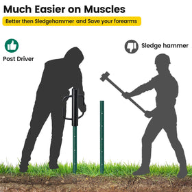 CALCHELE post driver with 2.7-inch inner diameter for consistent post fitting.
