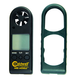 Caldwell Wind Wizard II with LCD backlit display for clear measurements day or night.