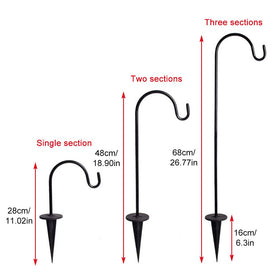 CALIDAKA heavy-duty garden stake anchors securely in soil for outdoor displays.