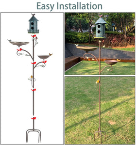 CaliDecor birdfeeder diameter 7.2 inches for easy seed access.