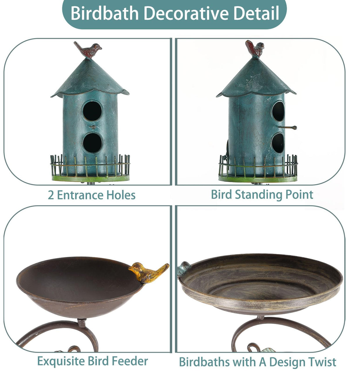 CaliDecor 4-prong stake offers stability in windy yards and gardens.