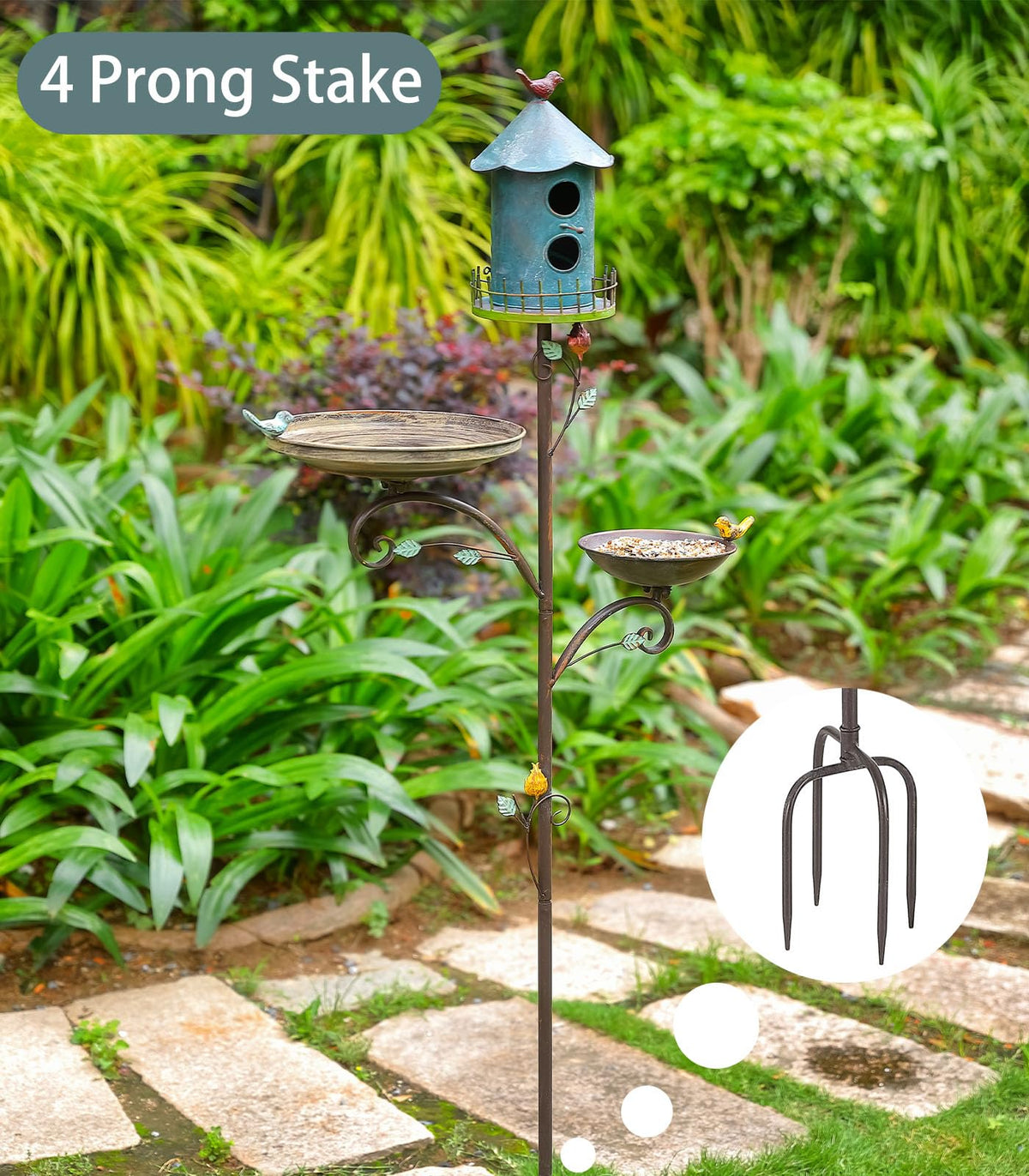 CaliDecor free-standing garden decor suitable for porches and yards.