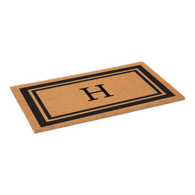 Calloway Mills coir fiber door mat scrapes shoes at the threshold