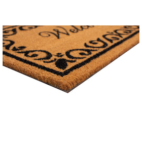 Calloway Mills Breaux Welcome Doormat is weather tolerant for all season use