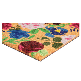 Calloway Mills Doormat on porch showcases weather-ready, easy-to-clean entry fixture.