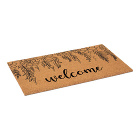 Calloway Mills Floral Vine coir texture highlighting durability for daily use.