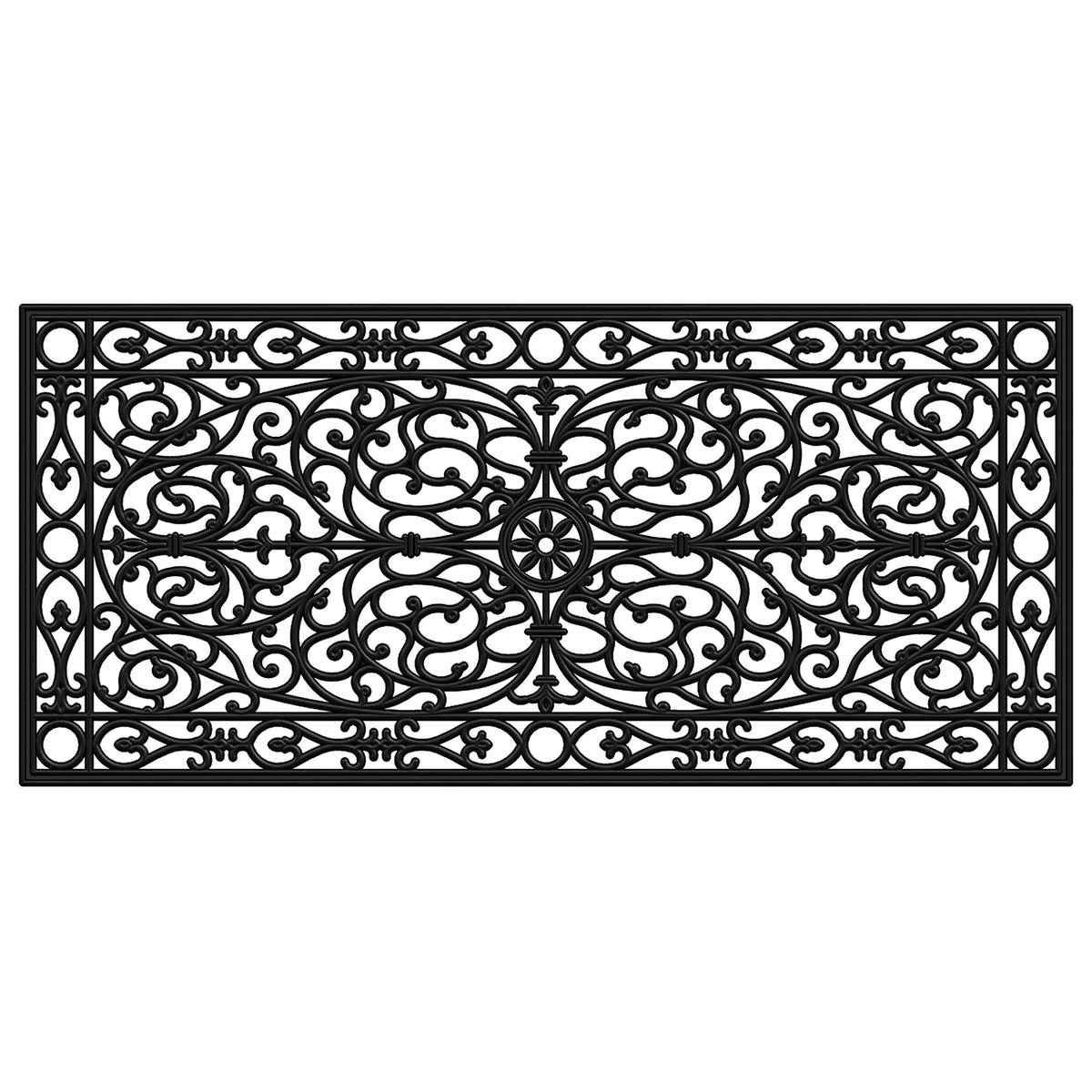 Calloway Mills Gatsby rubber doormat full view for porch entry and weather-ready curb appeal.