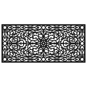 Calloway Mills Gatsby rubber doormat full view for porch entry and weather-ready curb appeal.