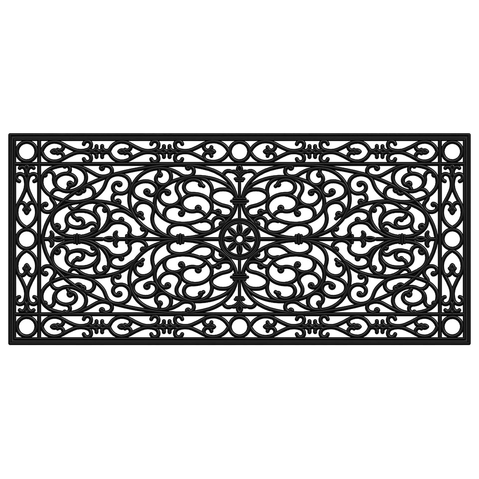 Calloway Mills Gatsby rubber doormat full view for porch entry and weather-ready curb appeal.