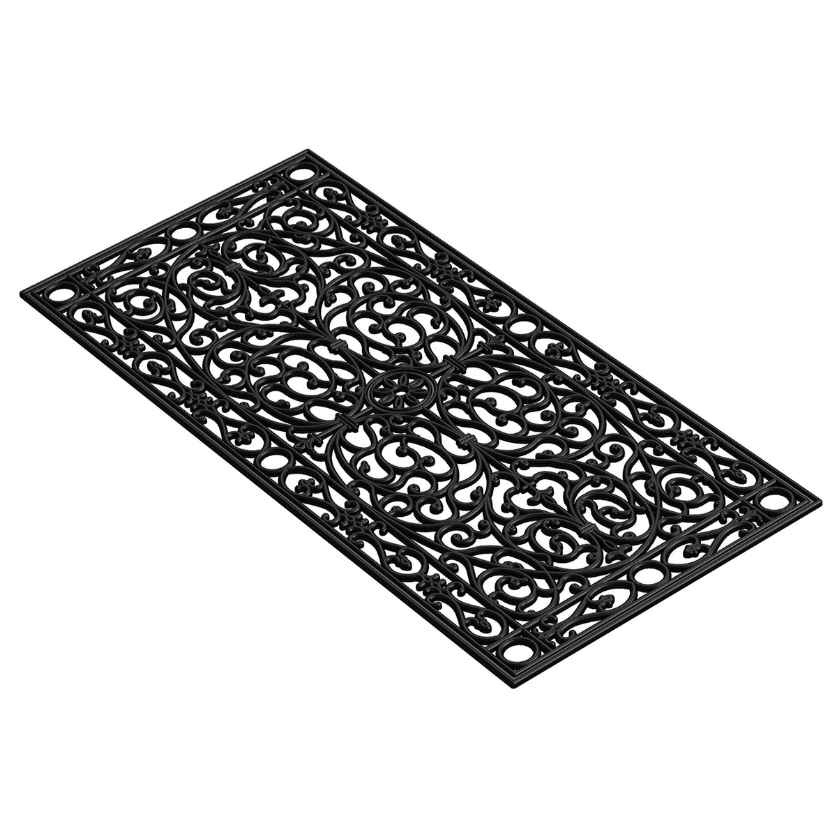 Calloway Mills Gatsby rubber doormat texture detail emphasizes grip and all-season use.