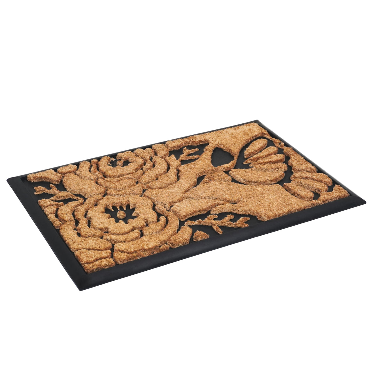 Calloway Mills Hummingbird Haven doormat natural coir with black rubber; durable and welcoming.