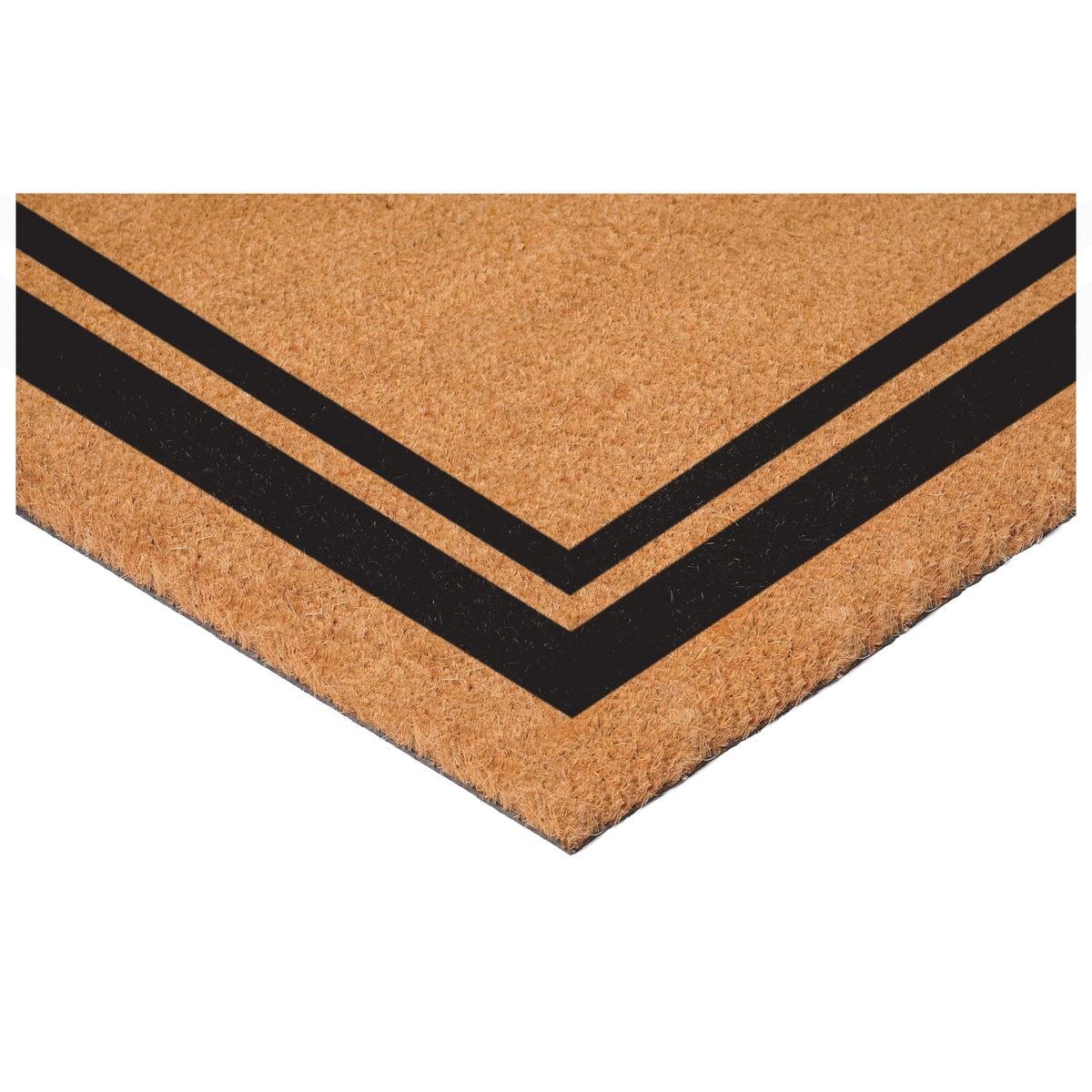 Calloway Mills mat in an entryway under sheltered porch reduces mud transfer.