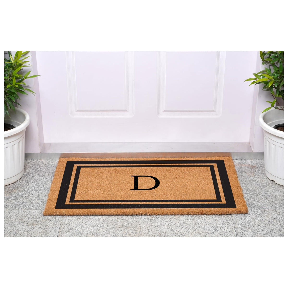 Calloway Mills doormat vinyl backing helps prevent movement on smooth floors.